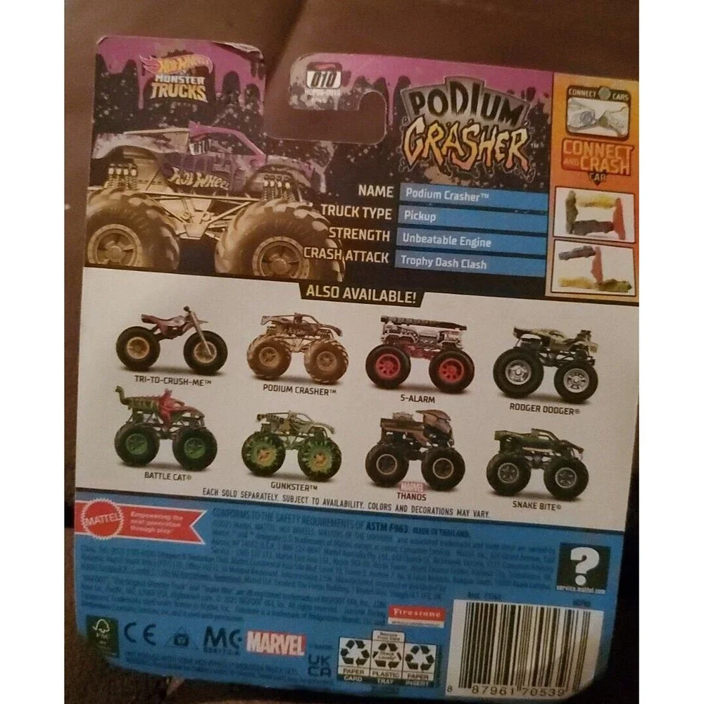 Hot Wheels Monster Trucks Podium Crasher 62/75 New for 2022 Off Road Race - Picture 3 of 3